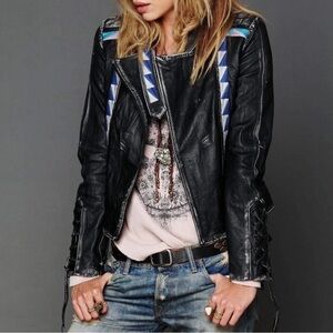 April May Vanesa Leather Jacket